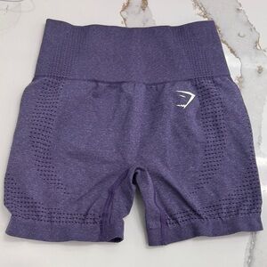 Gymshark Seamless High-Waist Bike Shorts in Deep Purple